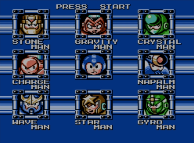 Mega Man 5 Boss Weakness Chart