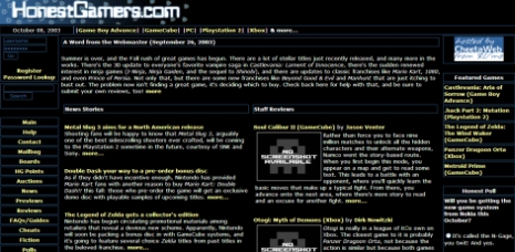 Site snapshot - October, 2003