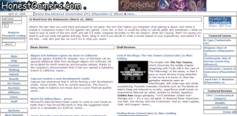 Site snapshot - April, 2004