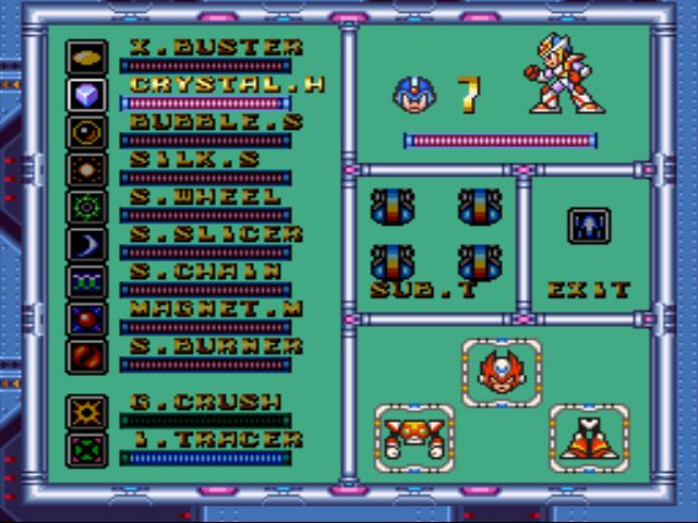 Mega Man X2 screenshot - Basics