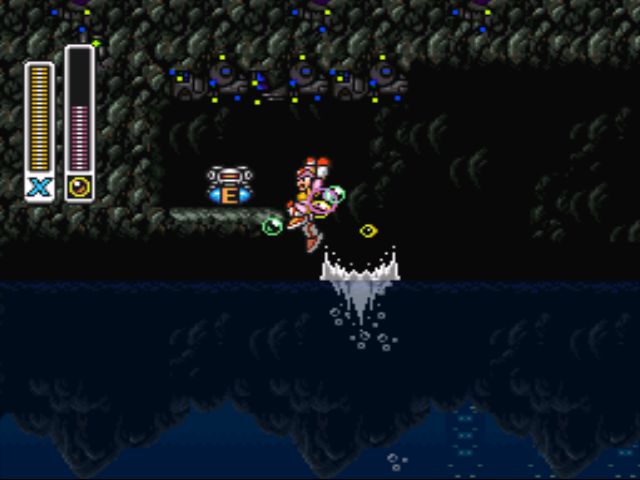 Mega Man X2 screenshot - Bubble Crab
