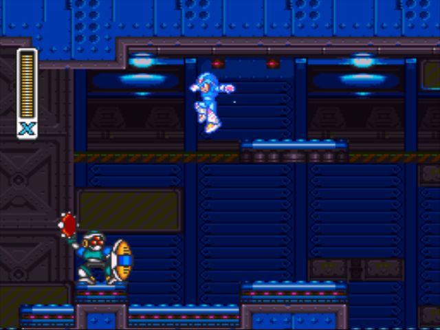 Mega Man X2 screenshot - Wheel Gator