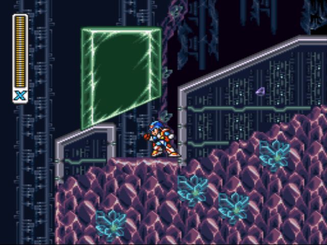 Mega Man X2 screenshot - Crystal Snail