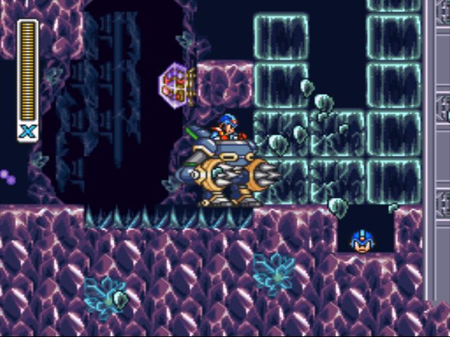 Mega Man X2 screenshot - Crystal Snail