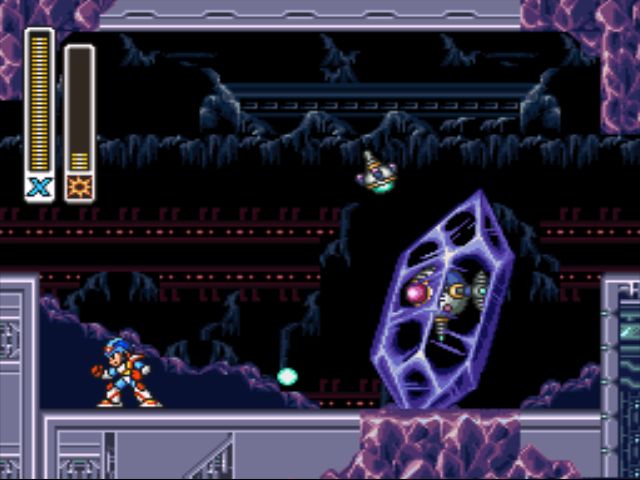Mega Man X2 screenshot - Crystal Snail