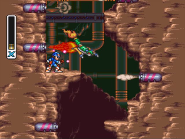 Mega Man X2 screenshot - Flame Stag