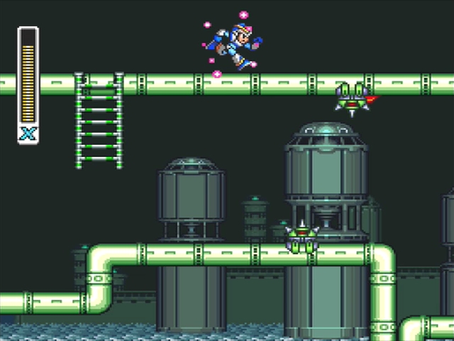 Mega Man X screenshot - Flame Mammoth