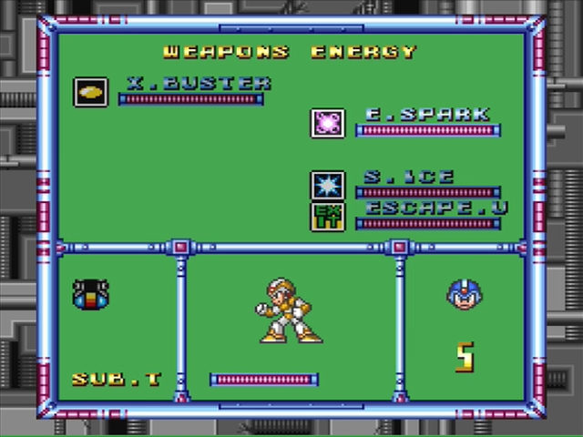 Mega Man X screenshot - Basics