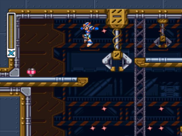 Mega Man X3 screenshot - Gravity Beetle