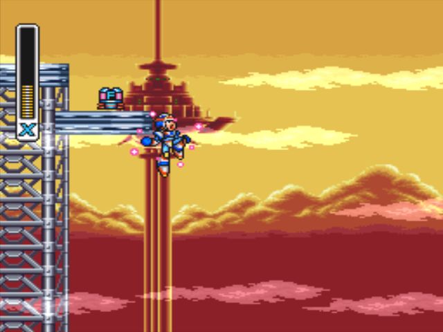 Mega Man X3 screenshot - Gravity Beetle