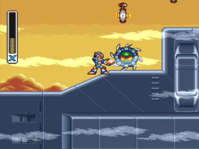 Mega Man X3 screenshot - Gravity Beetle