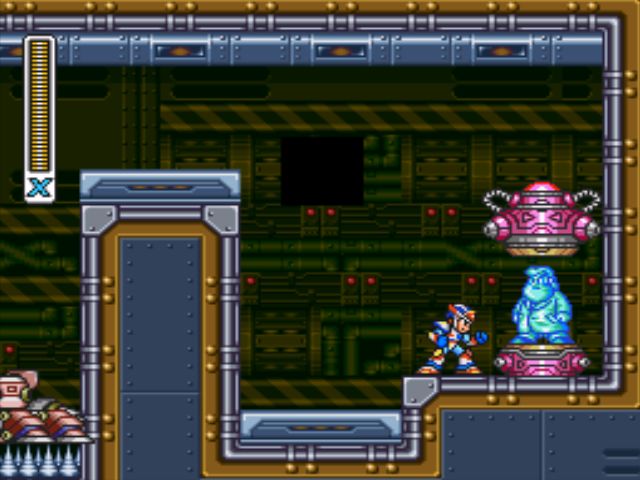 Mega Man X3 screenshot - Gravity Beetle