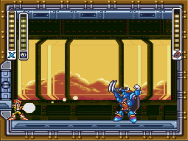 Mega Man X3 screenshot - Gravity Beetle