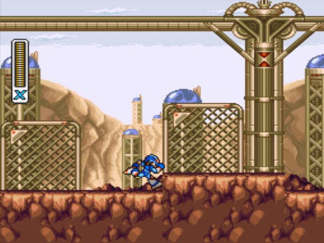 Mega Man X3 screenshot - Tunnel Rhino