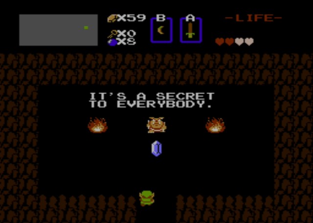The Legend of Zelda screenshot - Secrets/Tips and Tricks