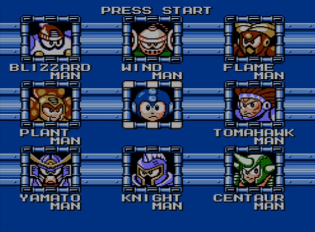Mega Man 6 screenshot - Robot Masters