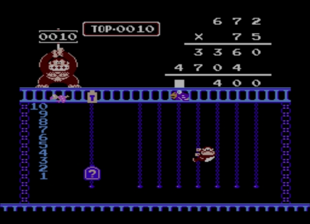 Donkey Kong Jr. Math screenshot