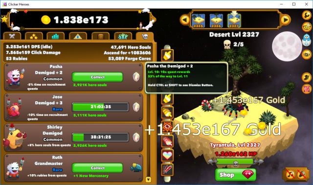 Play Clicker Heroes on PC 