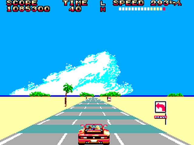 OutRun (Sega Master System) screenshots and images
