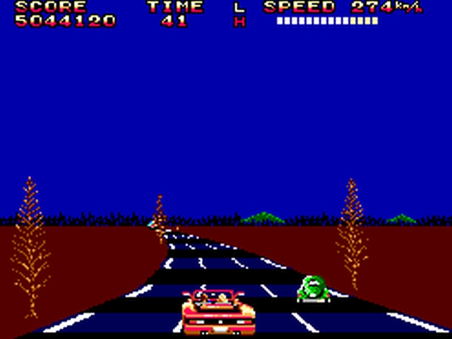 OutRun (Sega Master System) screenshots and images