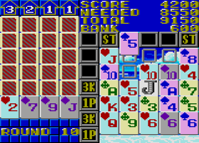 Solitaire Poker (Game Gear) image