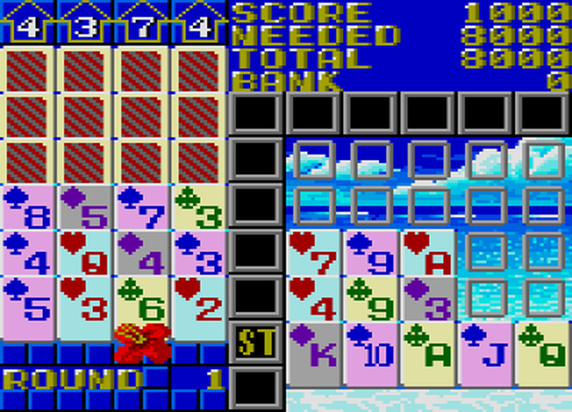 Solitaire Poker (Game Gear) image