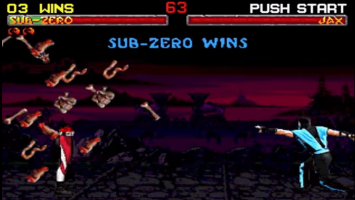 MORTAL KOMBAT 2 ( SUB ZERO FATALITY TUTORIAL )