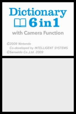Dictionary 6 in 1 with Camera Function (DS) image