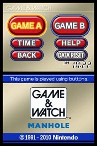 Game & Watch: Manhole (DS) image