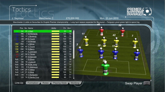Premier Manager (PlayStation 3) image