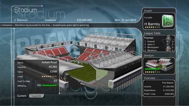 Premier Manager (PlayStation 3) image