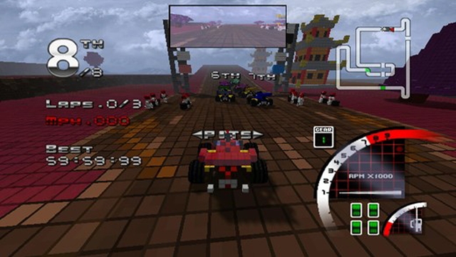 3D Pixel Racing (Wii) image