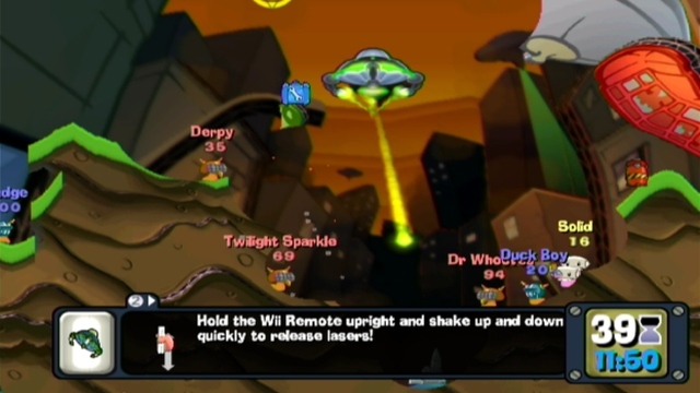Worms: A Space Oddity (Wii) image