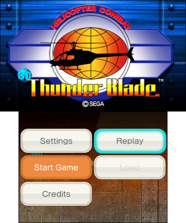 3D Thunder Blade (3DS) image