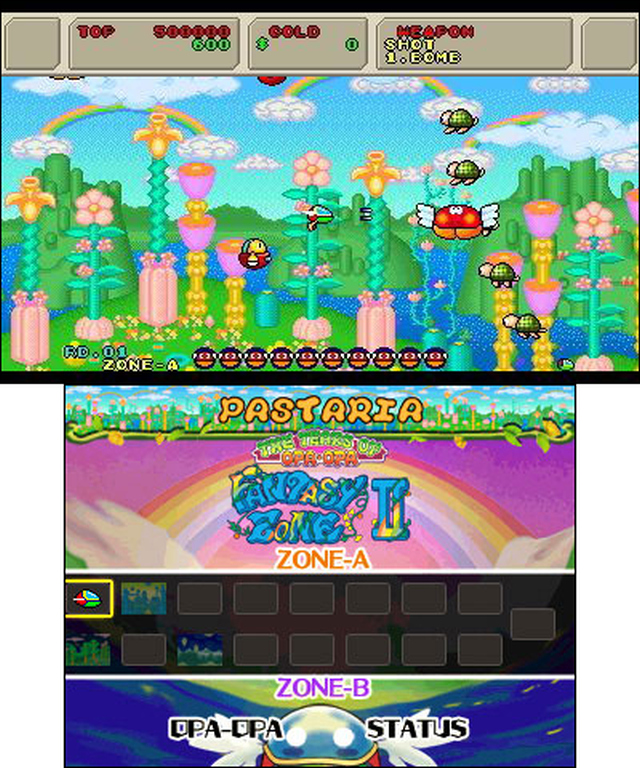 3D Fantasy Zone II W (3DS) image