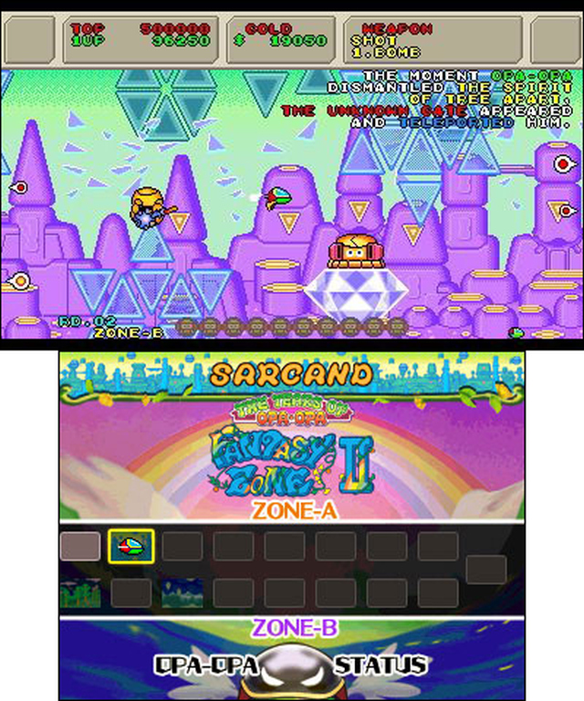 3D Fantasy Zone II W (3DS) image