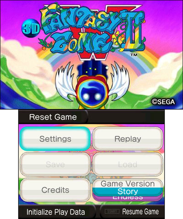 3D Fantasy Zone II W (3DS) image