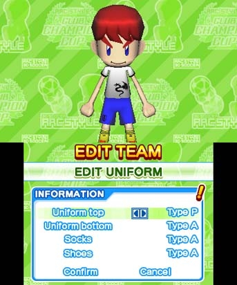 Arc Style: Soccer!! 3D (3DS) image