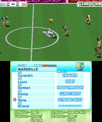 Arc Style: Soccer!! 3D (3DS) image