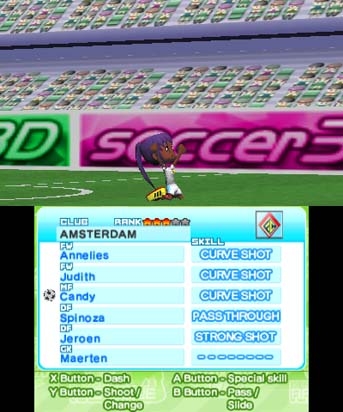 Arc Style: Soccer!! 3D (3DS) image