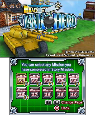 Brave Tank Hero (3DS) image