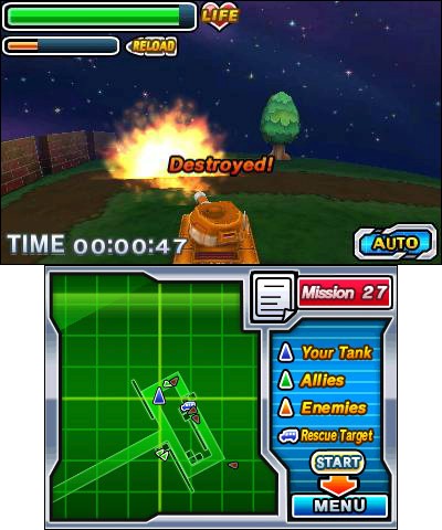 Brave Tank Hero (3DS) image