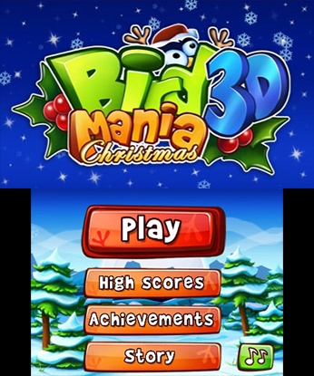 Bird Mania Christmas 3D (3DS) image
