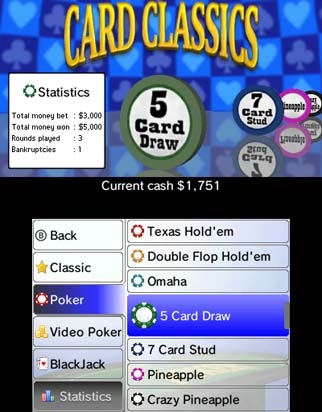 Classic Games Overload: Card and Puzzle Edition (3DS) image