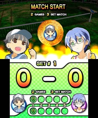 Family Tennis 3D (3DS) image