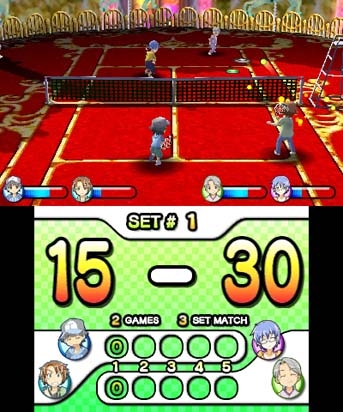 Family Tennis 3D (3DS) image