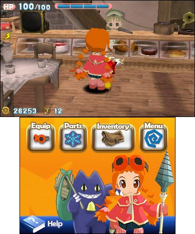 Gurumin 3D: A Monstrous Adventure (3DS) image