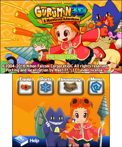 Gurumin 3D: A Monstrous Adventure (3DS) image