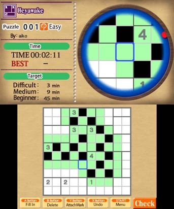 Heyawake by Nikoli (3DS) image