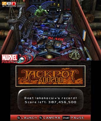 Marvel Pinball 3D (3DS) image